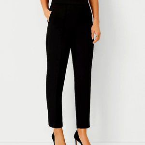 Ann Taylor Easy Ankle Pants in Black cotton Eyelet NWT